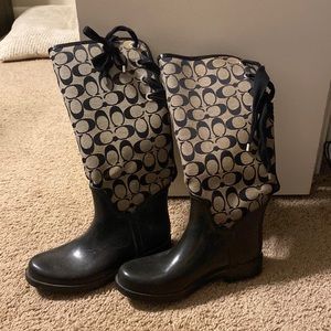 Coach rain boots